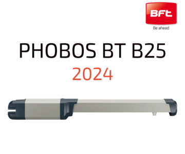 Автоматика для розпашних воріт BFT PHOBOS BT B25 привід лінійний 24V з магнітними кінцевиками